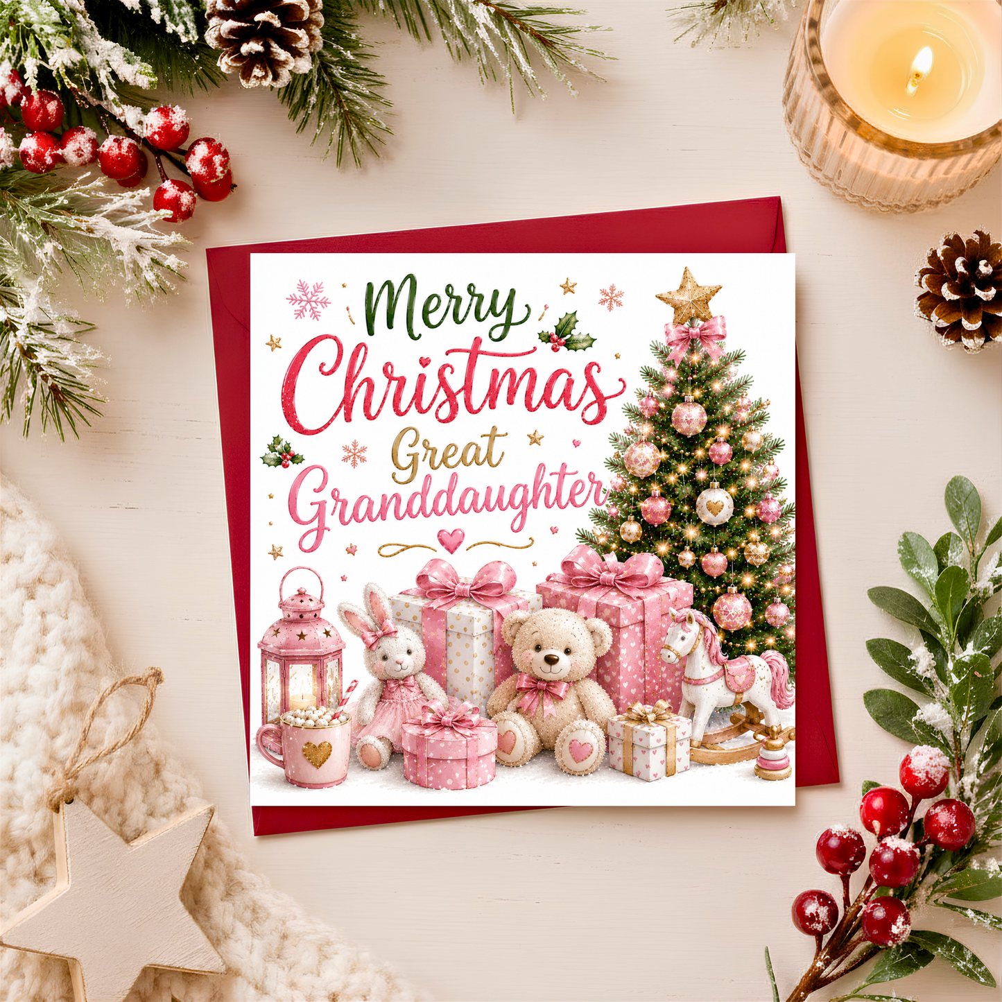 Merry Christmas Great Granddaughter Card