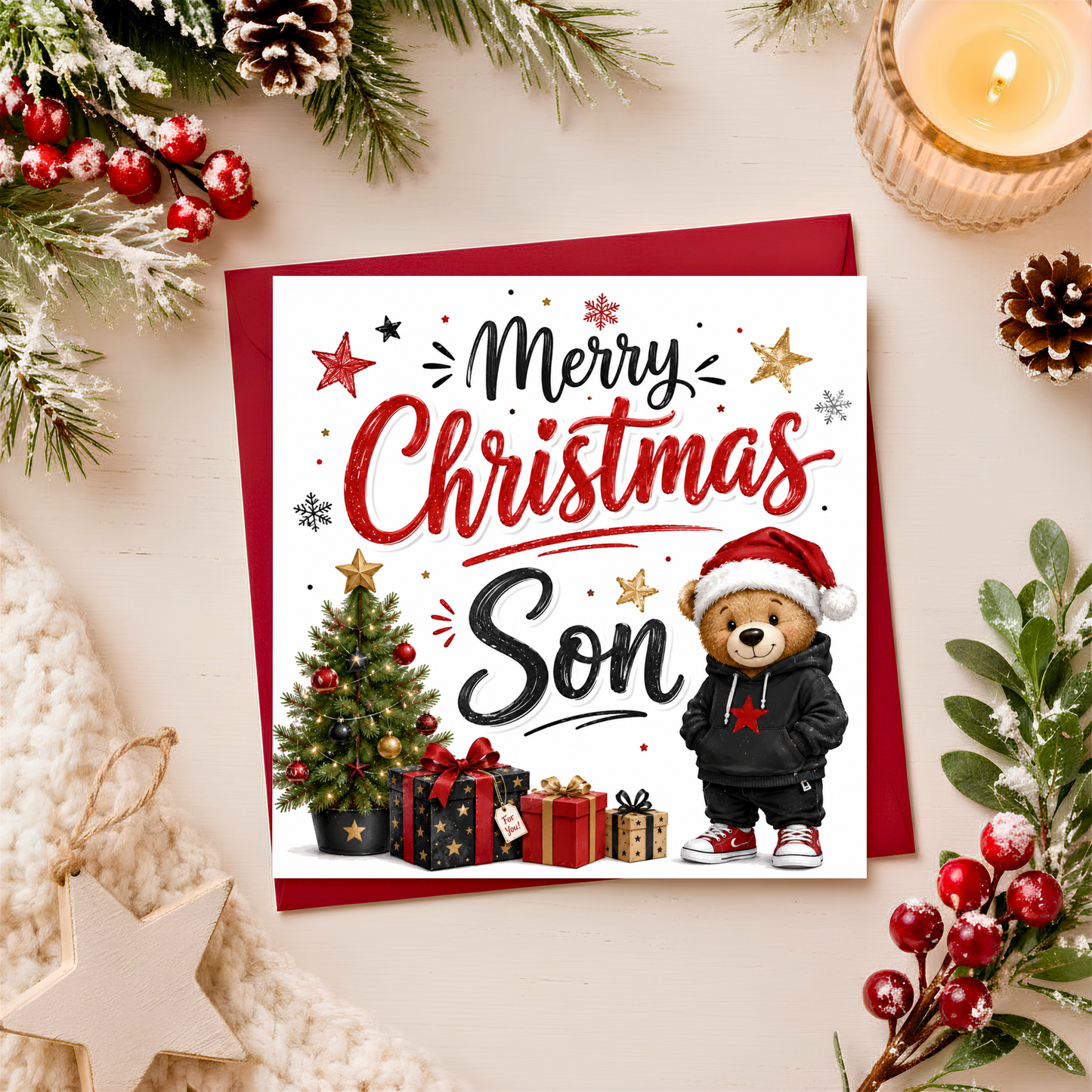 Merry Christmas Son Card