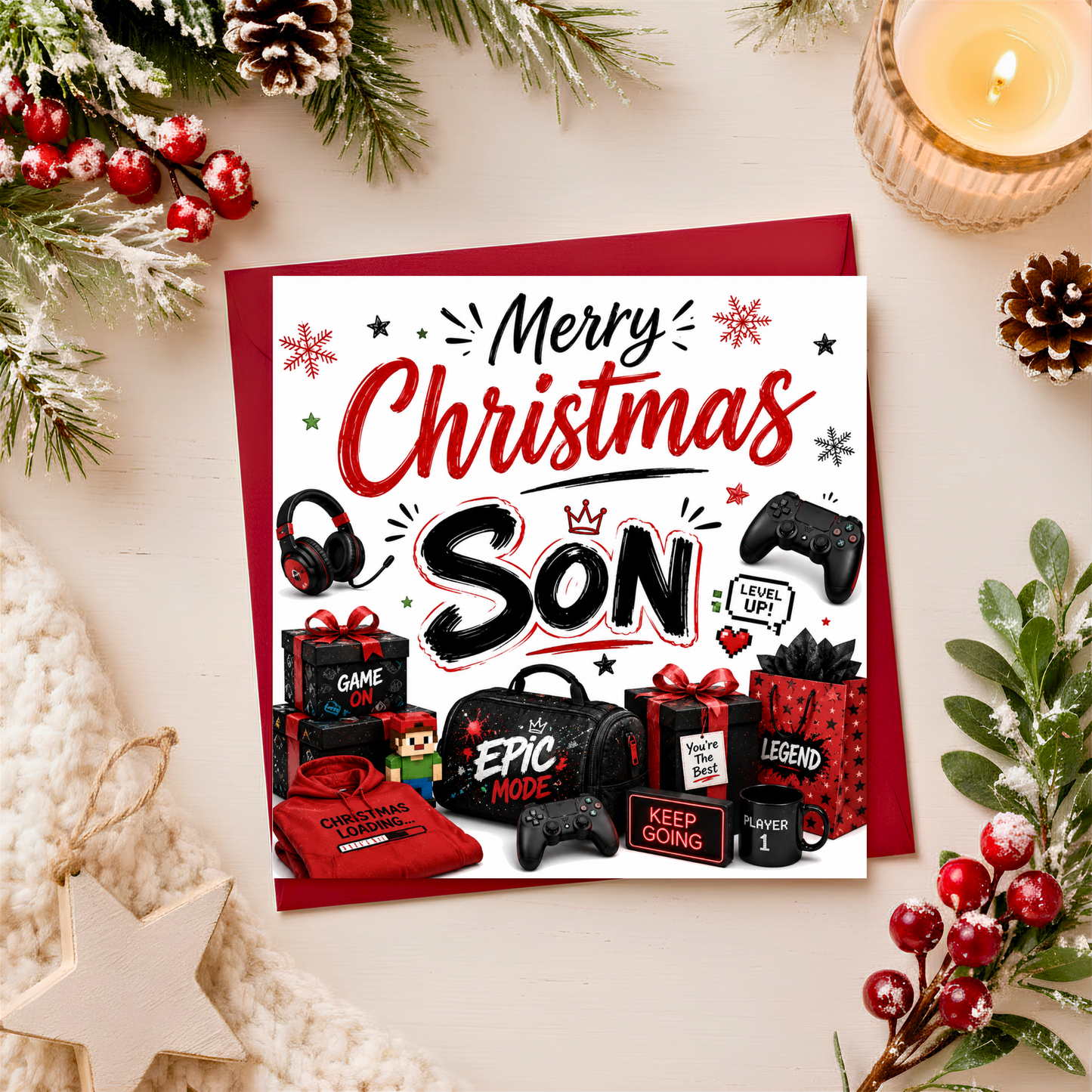 Merry Christmas Son Card