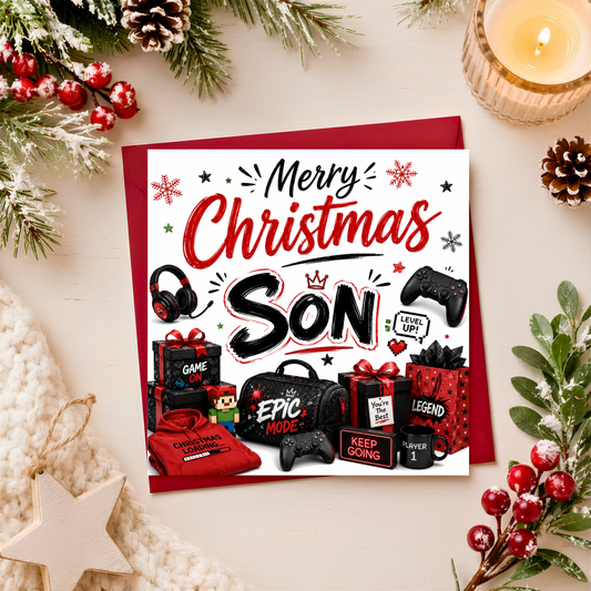 Merry Christmas Son Card