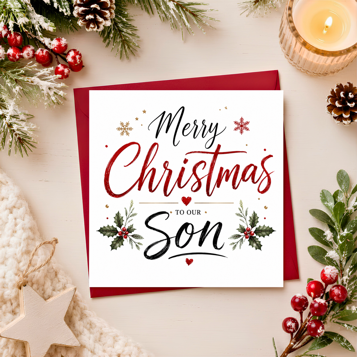 Merry Christmas Son Card