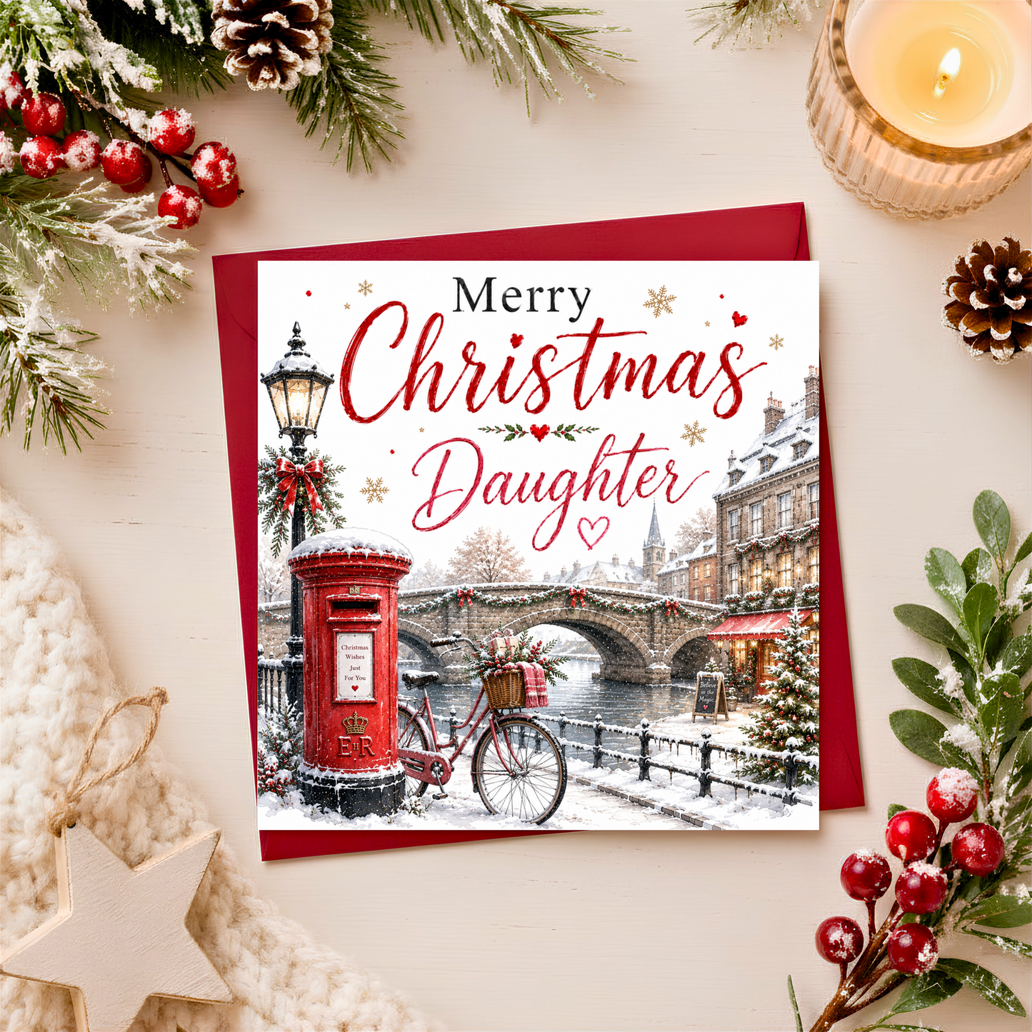 Merry Christmas Daughter Card