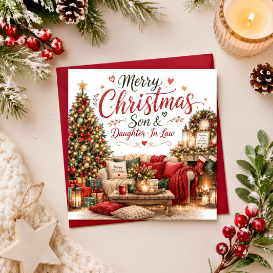 Merry Christmas Son & Daughter-in-Law Card