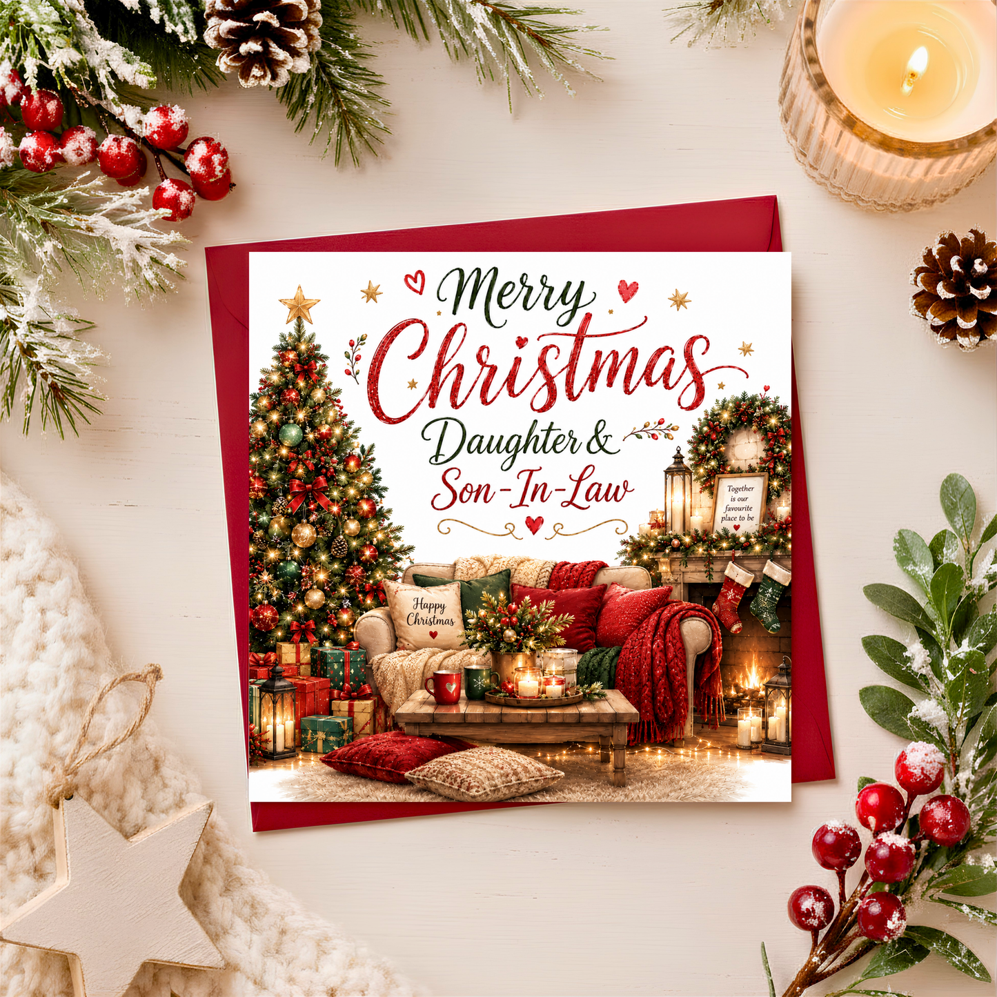 Merry Christmas Daugher & Son-in-Law Card