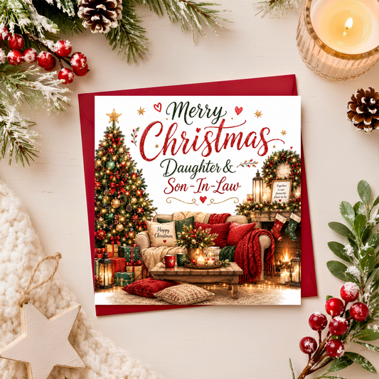 Merry Christmas Daugher & Son-in-Law Card