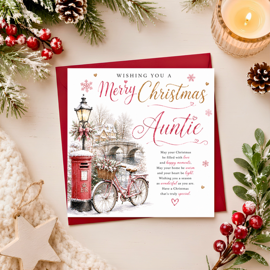 Merry Christmas Auntie Card