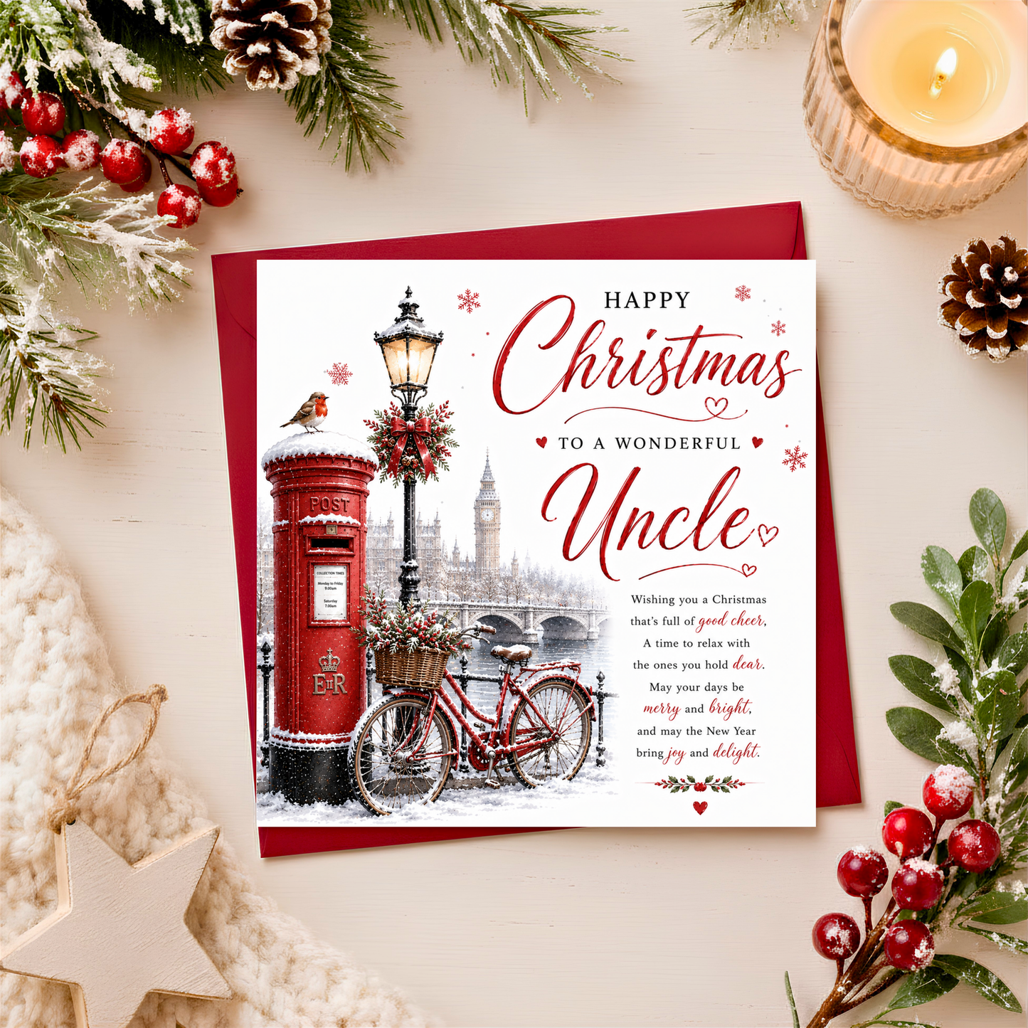 Merry Christmas Uncle Card