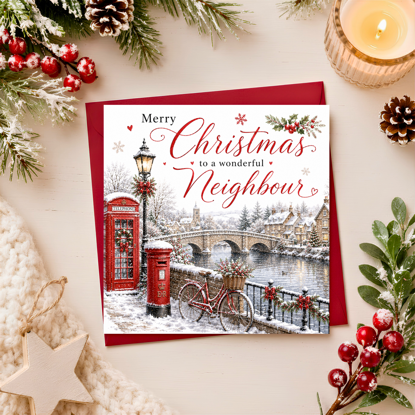 Merry Christmas Neighbour Card