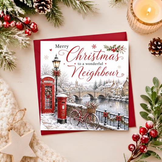 Merry Christmas Neighbour Card