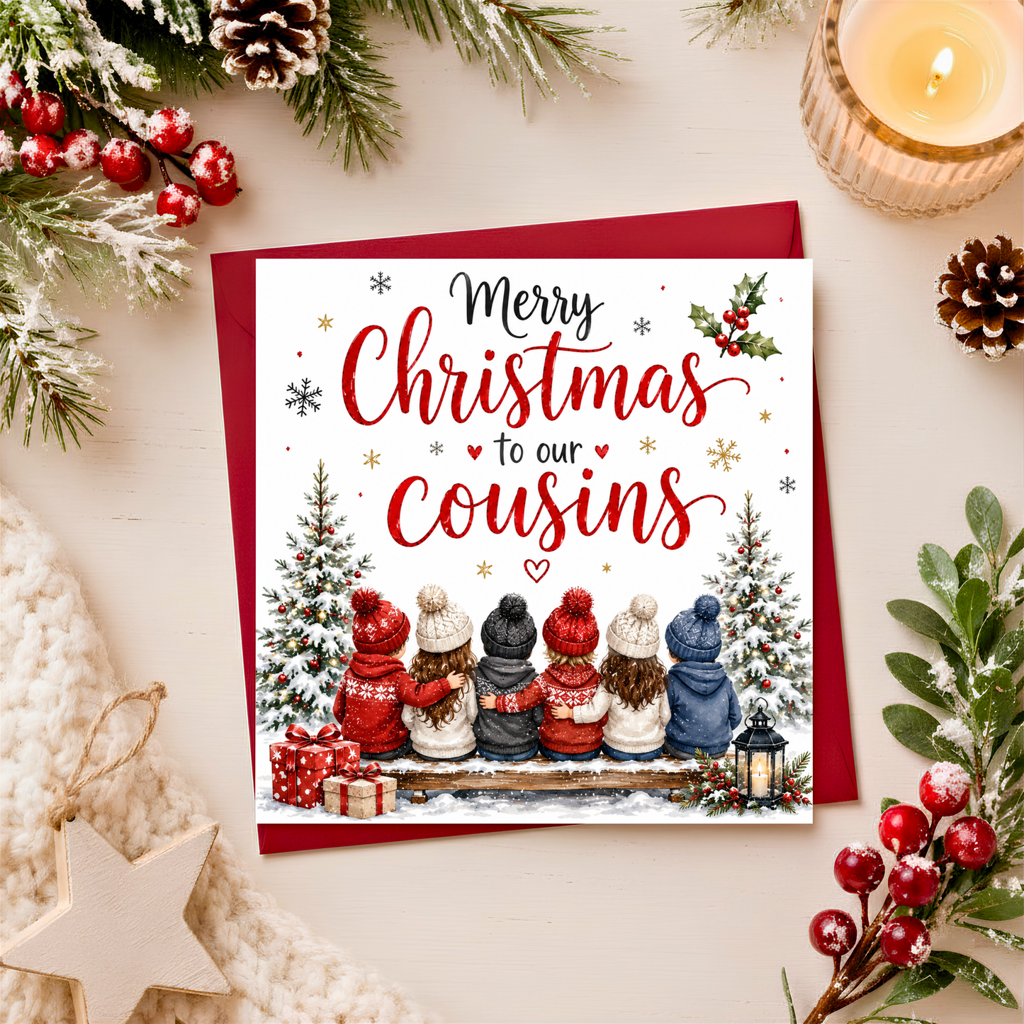 Merry Christmas Cousins Card