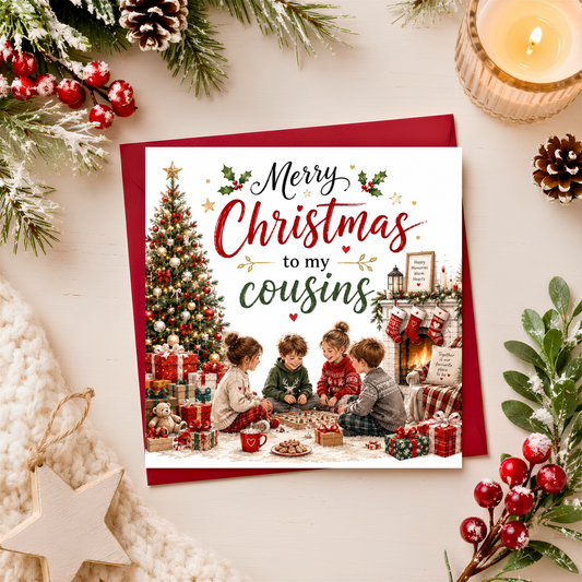 Merry Christmas Cousins Card