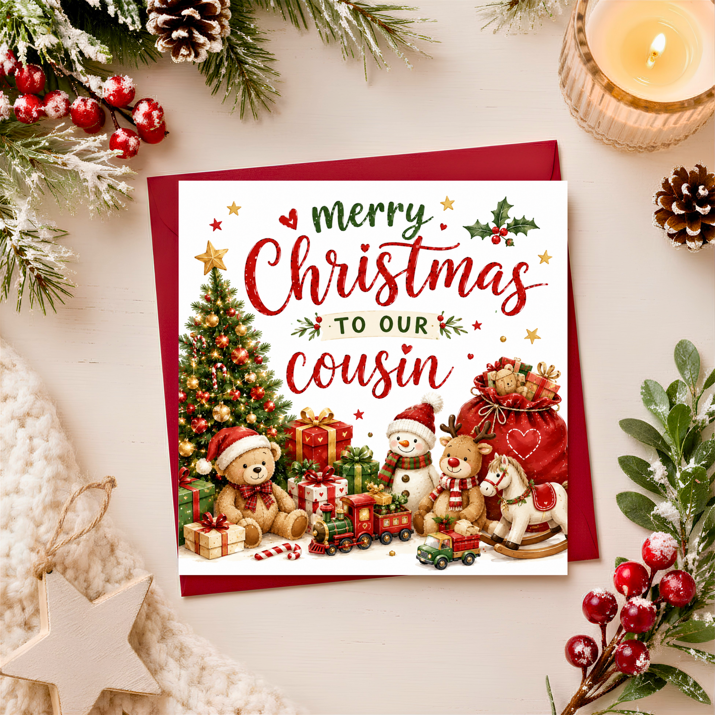 Merry Christmas Cousin Card