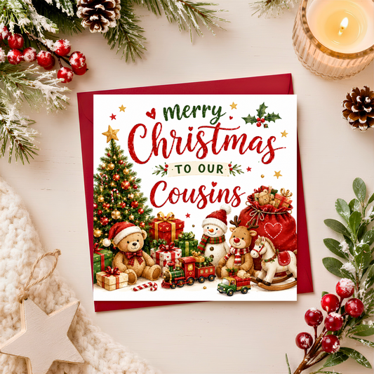 Merry Christmas Cousins Card