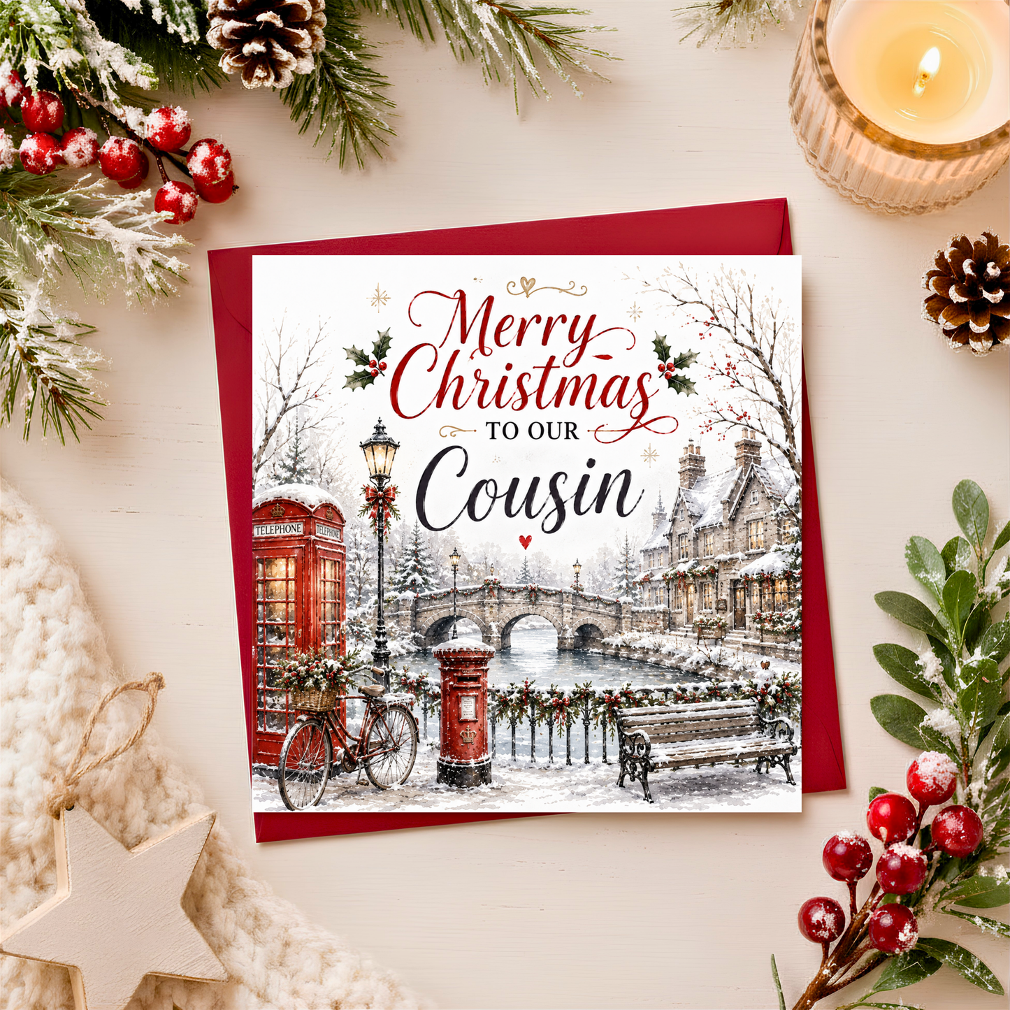 Merry Christmas Cousin Card