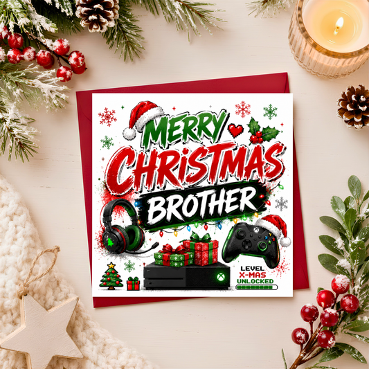 Merry Christmas Brother Card