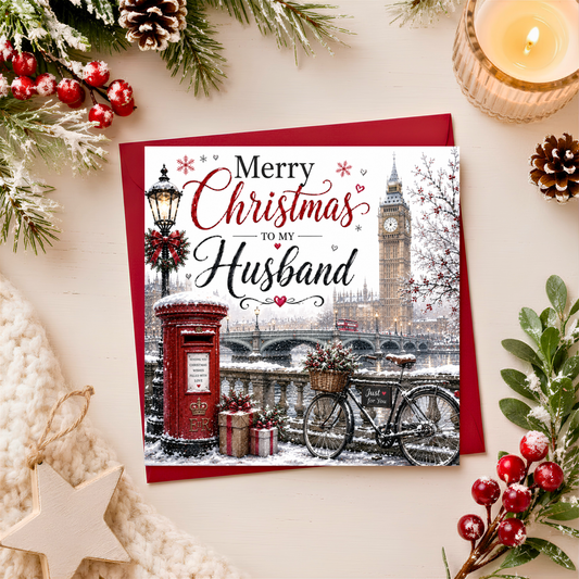 Merry Christmas Husband Card