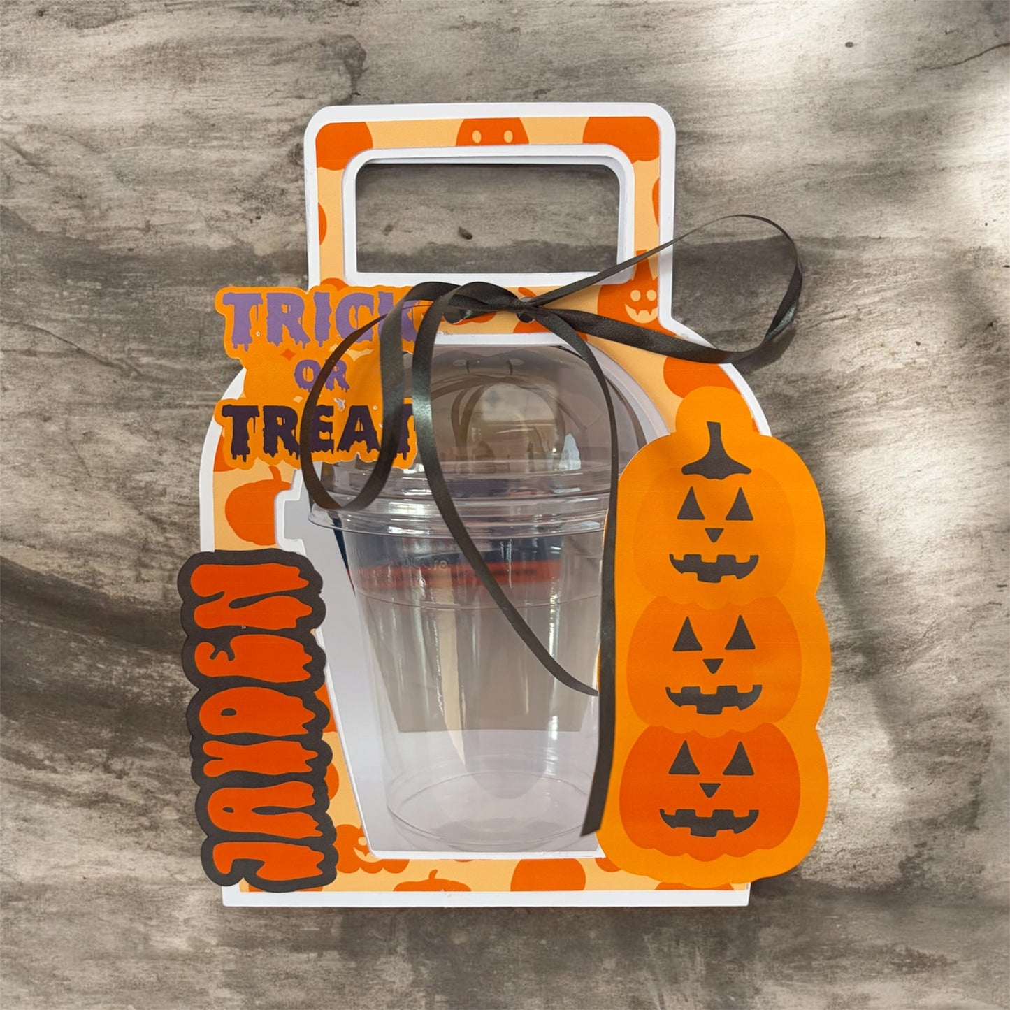 Personalised Halloween Dome Holder