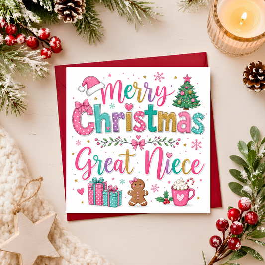 Merry Christmas Great Niece Card