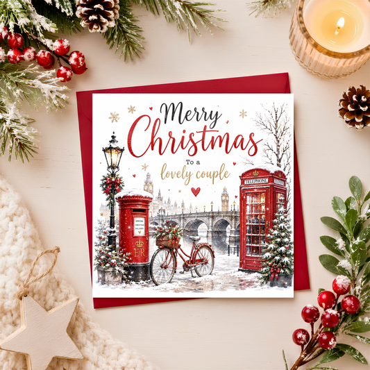 Merry Christmas to a lovely couple card