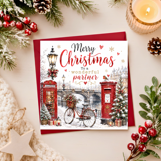 Merry Christmas to a wonderful partner card