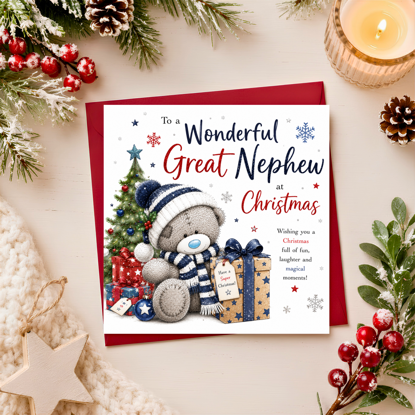 Merry Christmas Great Nephew Teddy Card