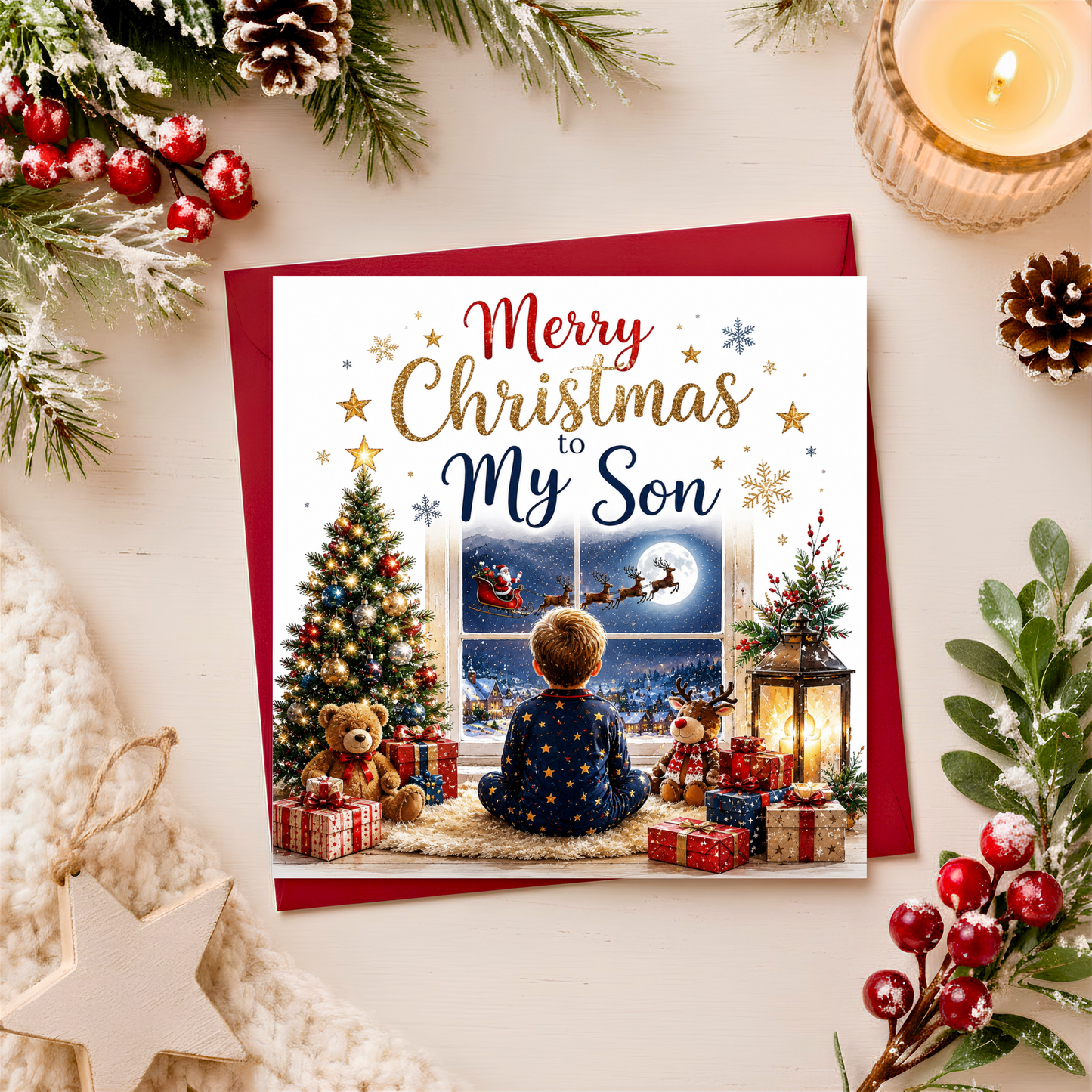 Merry Christmas to my son card