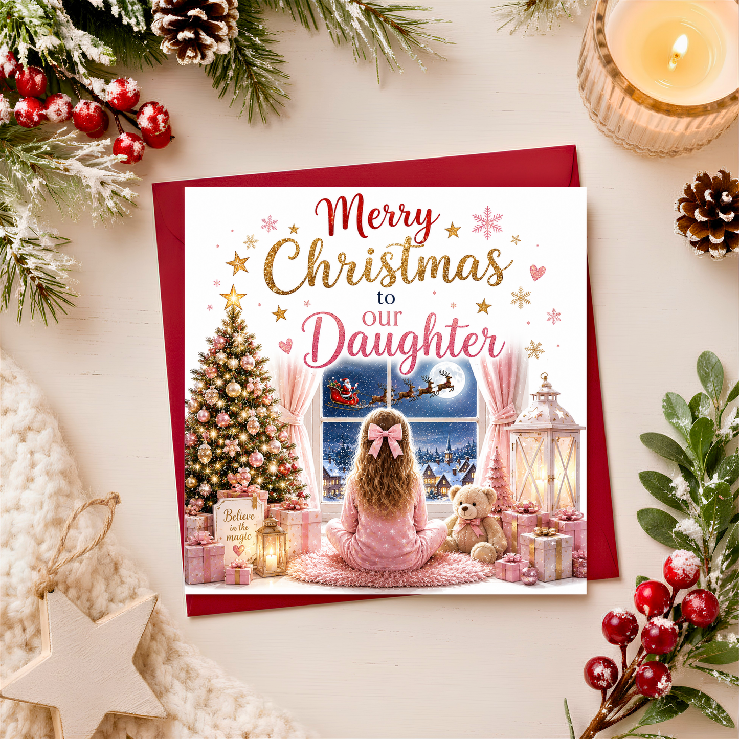 Merry Christmas to our daughter card