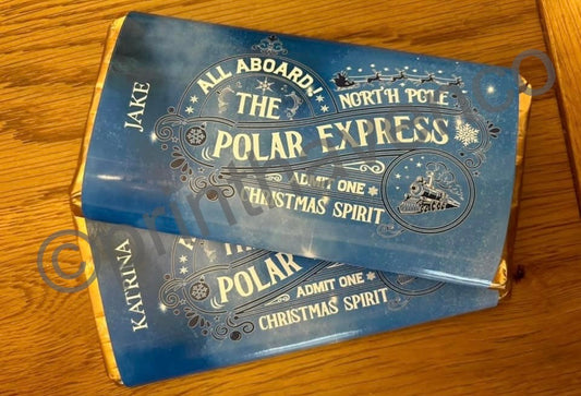 Personalised Polar Express Chocolate Bar