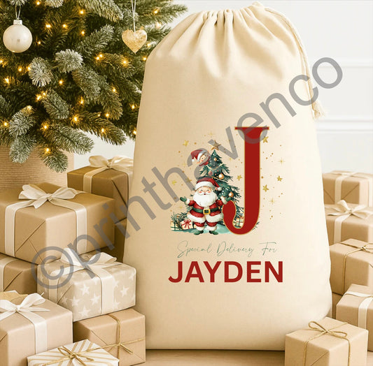 Personalised XL Cotton Canvas Sack