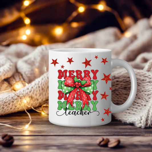Merry Teacher Mug