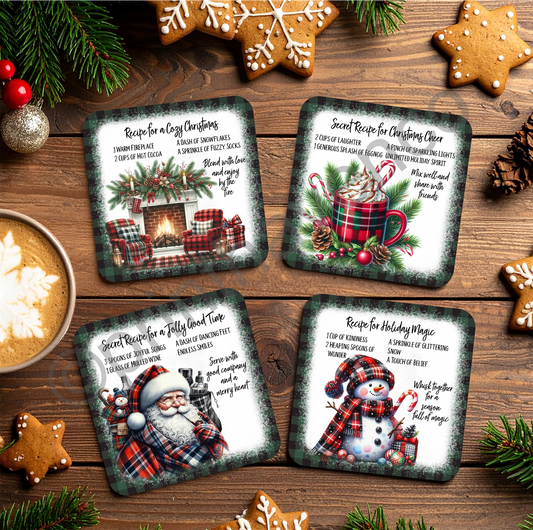 Coasters- Set of 4 Green