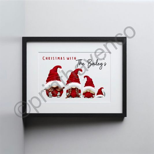 Personalised Gnome Print