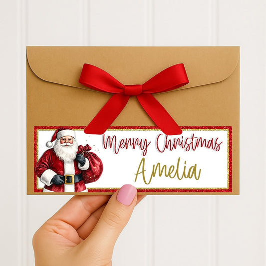 Personalised Money/Gift Envelope with Ribbon
