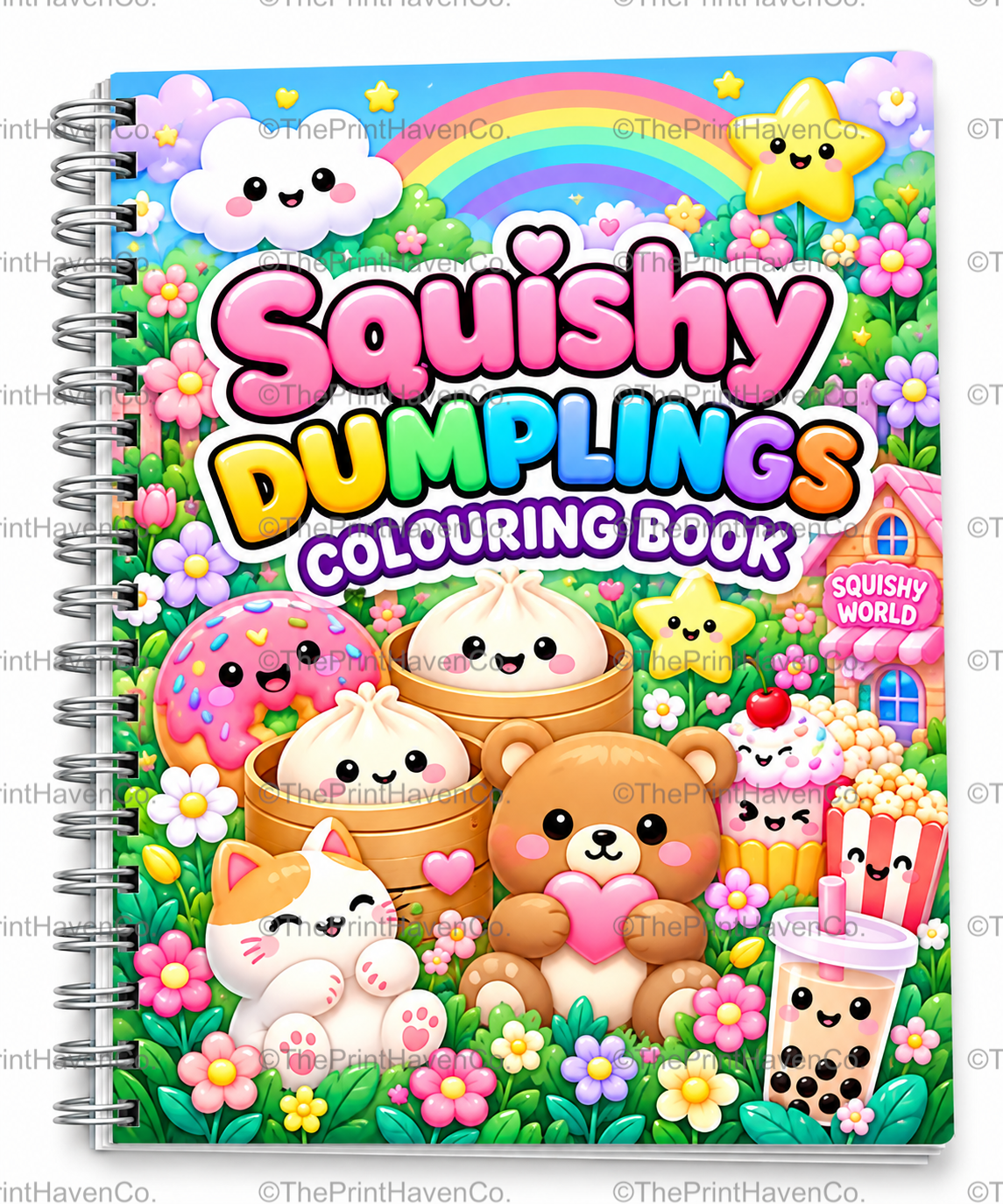 Squishy Dumplings Colouring Book
