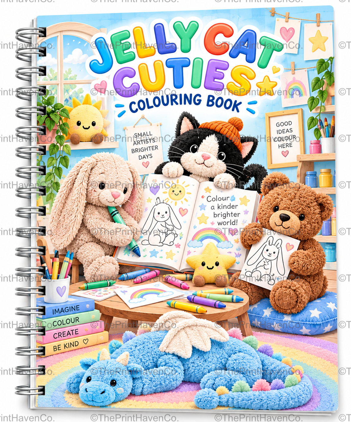 Jelly Cat Cuties Colouring Book