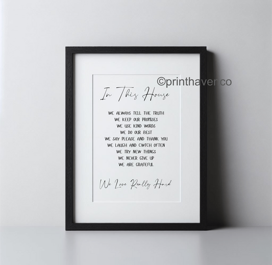 ‘In this House’ Print