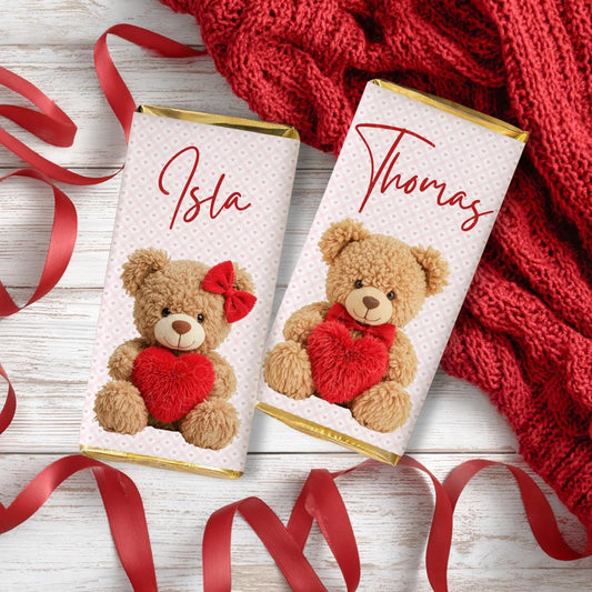 Personalised Valentines Chocolate Bar