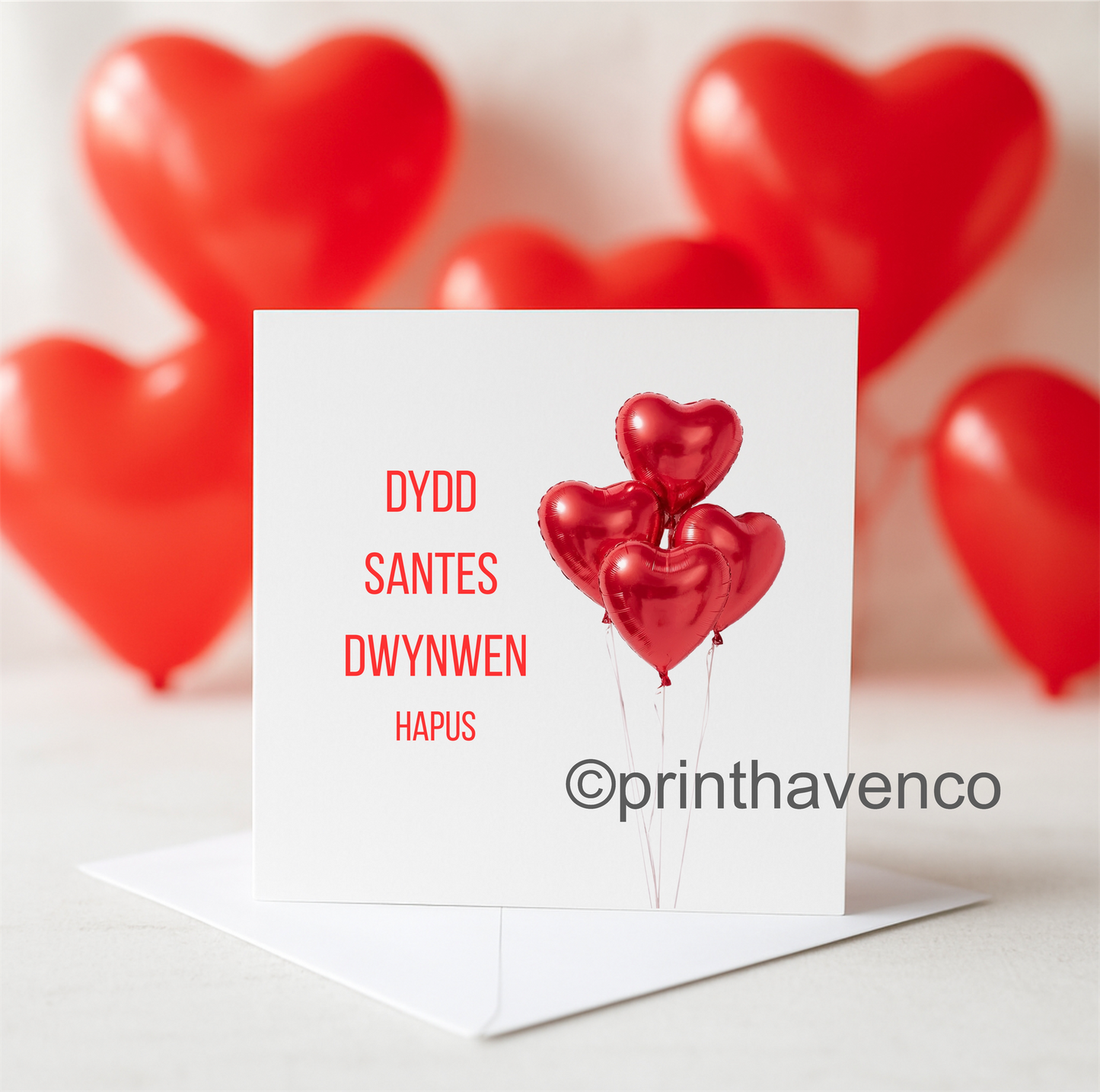 ‘Dydd Santes Dwynwen Hapus’ Card