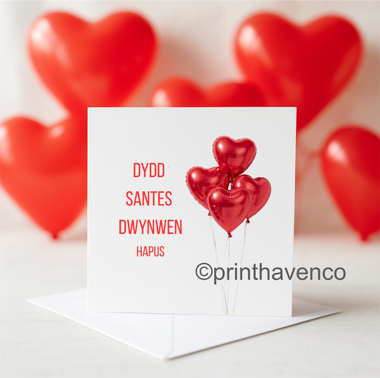 ‘Dydd Santes Dwynwen Hapus’ Card