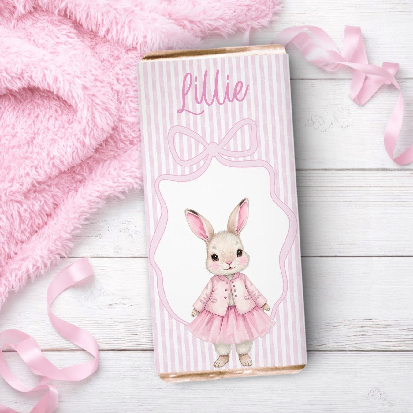 Easter Bunny Personalised Chocolate Bar