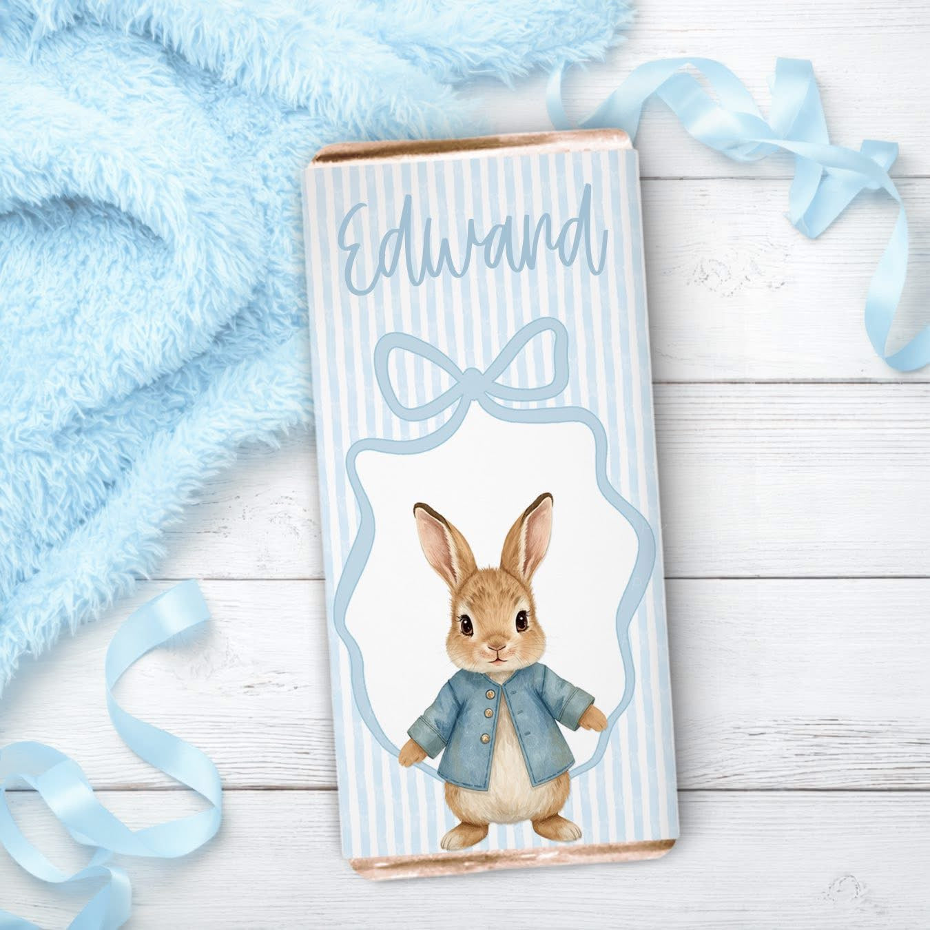 Easter Bunny Personalised Chocolate Bar