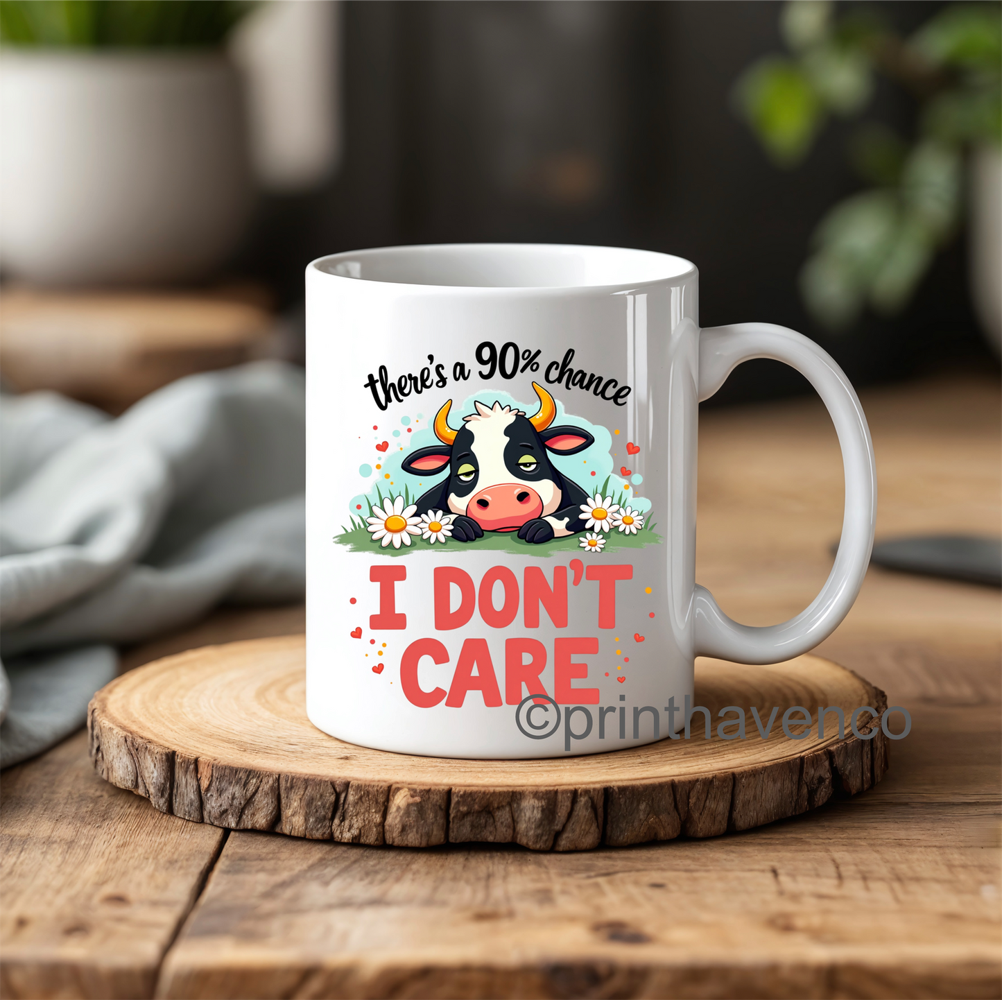 There’s a 90% chance I don’t care comic mug